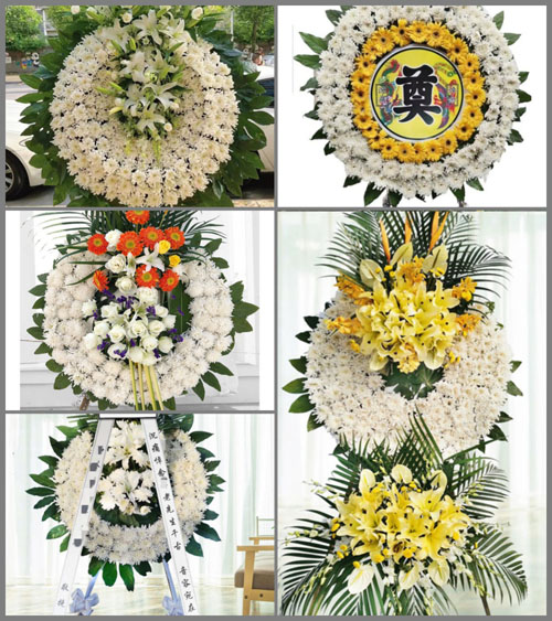 四川成都彭州市敖平镇紫泉村花圈速递